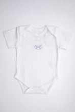 Load image into Gallery viewer, Rocking Horses Short Sleeve Body Suit with Embroidery