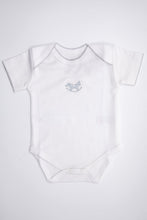 Load image into Gallery viewer, Rocking Horses Short Sleeve Body Suit with Embroidery