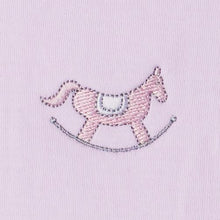 Load image into Gallery viewer, Rocking Horses Short Sleeve Body Suit with Embroidery