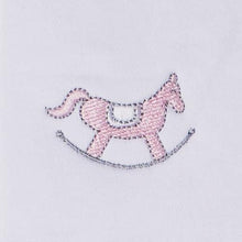Load image into Gallery viewer, Rocking Horses Short Sleeve Body Suit with Embroidery