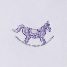 Load image into Gallery viewer, Rocking Horses Short Sleeve Body Suit with Embroidery